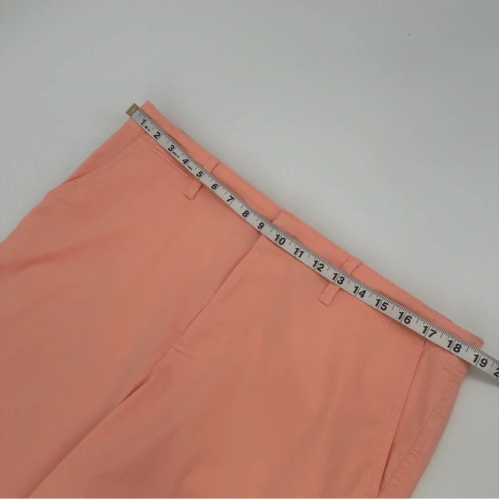 Lands' End Shorts Womens 16 Peach Classic Chino Cotton Stretch 12